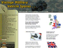 Tablet Screenshot of historic-military-vehicle-brake-carburettor-fuelpump-spares-kit.com